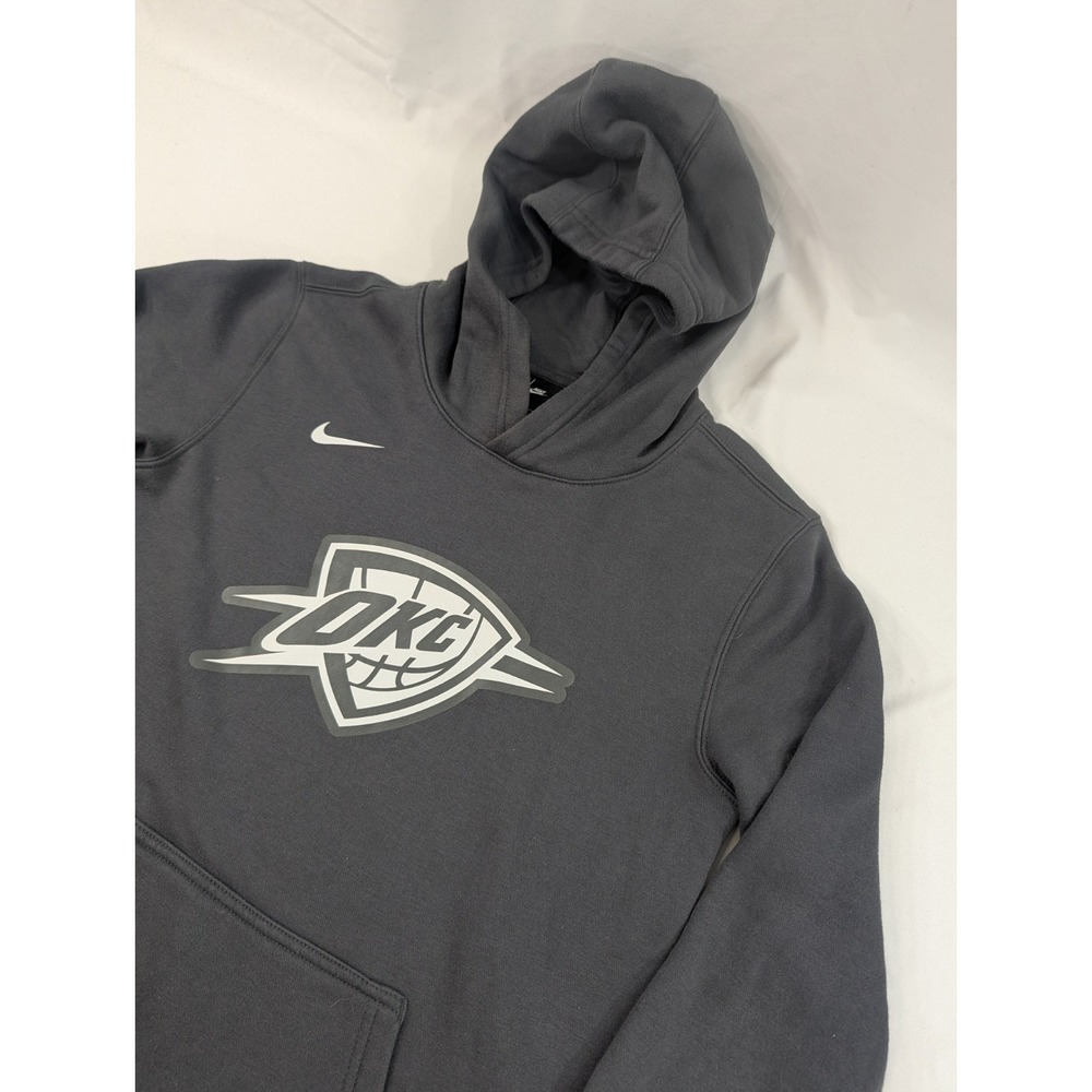 Oklahoma City Thunder Sweatshirt Youth Large Blue‎ NBA Basketball Nike Hoodie